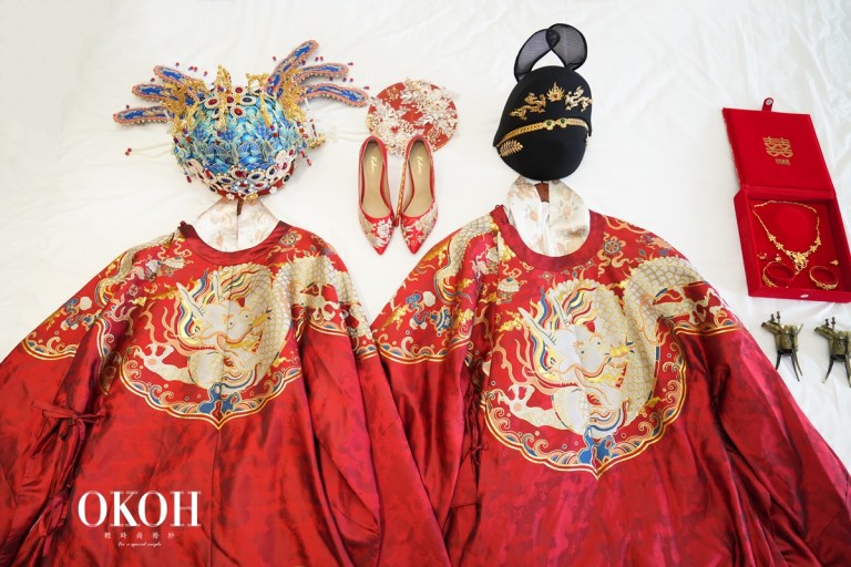 漢服婚紗寓意豐富文化感十足，就讓漢服婚禮顧問OKOH帶準新人本篇看「古代婚禮的婚服」之漢婚服婚禮到底穿什麼？