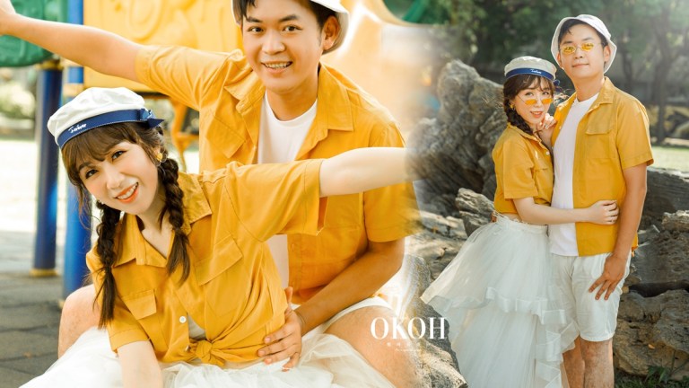 便服婚紗極簡風正當時~新北婚紗OKOH神隊友助準新人拍出甜蜜又自然的便服婚紗照