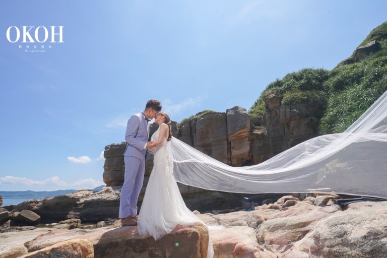 海邊婚紗照怎麼拍?新北婚紗OKOH陪你一起拍出迷人又難忘的婚紗照